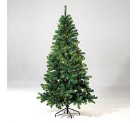 ASAB Christmas Tree Premium Artificial Hinged Realistic Natural Branches Xmas Tree with Metal Stand PVC Easy Assembly Home Office Indoor and Outdoor 4ft 5ft 6ft 7ft Green White (Green 6FT)