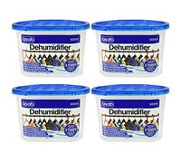 ASAB Dehumidifier 4 Pack. Interior Damp Trap, Humidity Mould Moisture Catcher, Mildew Remover, Prevents Condensation and Bad Odours. Ideal for Home, Office, Internal Use