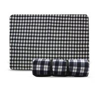 ASAB Extra Large Picnic Blanket Portable Picnic Mat with Carry Handle Waterproof Picnic Blanket Washable Outdoor Blanket Multipurpose Beach Blanket for Camping Travel Park Beach 195x150cm (Blue)