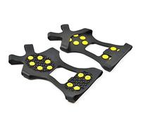 ASAB Ice Snow Grips Anti Slip Winter Ice Grippers Rubber Ice Cleats for Shoes and Boots Size Small 3-4 UK Ice Spikes Grips Traction Crampons for Ice Snow Winter Hiking Climbing Ice Fishing