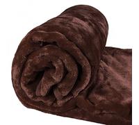 ASAB Luxury Super Soft Plush Large Throw Blanket Faux Mink Fur Sofa Bed Cover Warm Throwover Home Furniture Décor - 150x200cm - Java