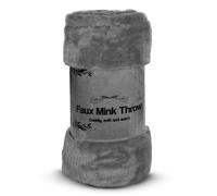 ASAB Super Soft Blanket 150x200cm Large Fluffy Blanket Super Soft Fleece Throw Blanket Couch Blanket for Winter Large Blanket Warm Blanket for Home Bed and Sofa Ideal for Every Room - Charcoal