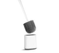 ASAB Toilet Brush Set With Silicone Holder - Soft Bristles, Quick Drying, Wall Mounted Bathroom Deep Clean Brush Kit