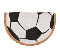 ASAB Welcome Door Mat Outdoor Indoor Shoe Boot Dirt Wipe Cleaner Coir Mats Outdoor Absorbent Back Matting Patio Garden Wipe Your Feet Clean Protection (Football)