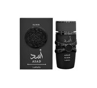 Lattafa Asad Elixir Eau de Parfum 100ml - Long-Lasting Amber Woody Spicy Men’s Fragrance with Tobacco, Cedar & Vanilla Notes | Powerful Masculine Arabic Perfume
