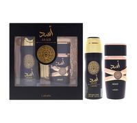 Asad Lattafa Unisex 2 Pc Gift Set 3.4oz EDP, 6.7oz Deo