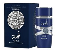 Asad Zanzibar EDP 100ml Long Lasting Fresh Aquatic Perfume for Men, Vanilla Iris