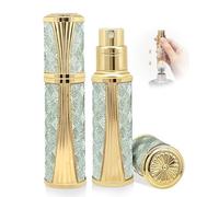 ASADAYS Perfume Atomiser - New Shell - Travel Bottle Refillable Bottom Spray Bottle Mini Size Luxury Fashion Shiny 5ml Filled Leakproof Portable Airplane (Custom Made, Mint Whisper)