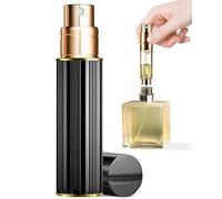 ASADAYS Perfume Atomiser Refillable - 10ml Portable Travel Spray Bottle, Leak Proof Mini Size Perfume Atomizer Bottom Filling, Cologne Dispenser with Men and Women (PA, Cambridge Black)