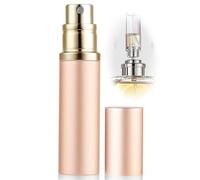 ASADAYS Perfume Atomiser Refillable - 10ml Portable Travel Spray Bottle, Leak Proof Mini Size Perfume Atomizer Bottom Filling, Cologne Dispenser with Men and Women (CA 10ml, Bath Rose Gold)