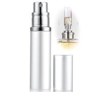 ASADAYS Perfume Atomiser Refillable - 10ml Portable Travel Spray Bottle, Leak Proof Mini Size Perfume Atomizer Bottom Filling, Cologne Dispenser with Men and Women (CA 10ml, Thames Silver)