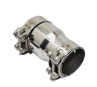 ASADF Exhaust Tip 39MM-54MM Various Size Universal Stainless Steel Reducer Adapter Car Exhaust Pipe Muffler Welded Pipe Connection Tailpipe(I.D 48MM-54MM)