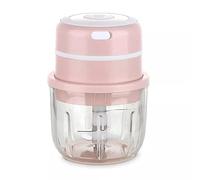 ASADFDAA Potato masher Kitchen USB Charging Onion Ginger Slicer Meat Chopper Electric Garlic Pepper Masher House 300ML Vegetables Fruits Grinder (Color : Pink)