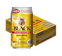 Asahi Nikka Whisky Black Highball 350ml - 9% Alc./Vol - Japanese Whisky & Soda Premixed Drink - Ready to Drink Alcohol (Pack of 24)