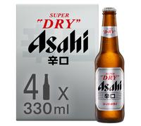 Asahi Super Dry Beer 4x330ml Bottle
