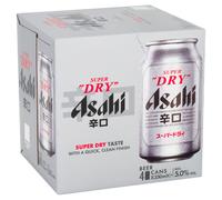 Asahi Super Dry Beer 4x330ml Can