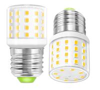 ASAIHKUN E27 Screw LED Bulb Warm White 2700K 60 Watts Equivalent, 6W Edison Screw Bulb ES Light Bulbs Corn Mini Bulbs 100-265V Energy Saving Yellow Light for Kitchen Light Pendant Lights (2 Pack)