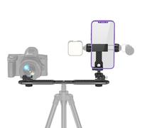 Asaiy Phone Tripod Mount, Universal Cell Phone Mount Adapter Support Free adjustment Joints, 360° Swivel 180° Tilt, 3 Cold Shoes & 1/4inch Thread, for iPhone 16 15 14, Samsung Galaxy and Android Phone