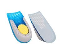 ASAKKURA 1 Pair Invisible Heightening Insoles for Men and Women with Thickened Heel Design, Shockproof TPE Material and Sweat Absorption for Exercise Comfort and Anti-Skid Heel Pad