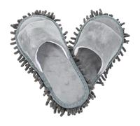 ASAKKURA 1 Pair Mop Slippers Dust Mop Slippers Chenille Material Toe Opening Design Slip Resistant Versatile for Household Floors on Cold Days at Home