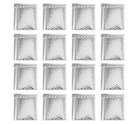 ASAKKURA 100 Pcs Silver Bubble Envelopes Self Sealing Lightweight Makrofol Padded Mailers for Packaging and Home Use Suitable for Small Items and Cell Phone Cases