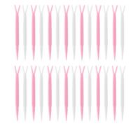 ASAKKURA 100pcs Double-fold Eyelid Fork Y-shape Fork Abs Easy to Create Double Eyelid Ergonomic Design Household Makeup Beauty Shop Use Random Color