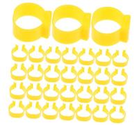 ASAKKURA 100pcs Plastic Chicken Identification Leg Bands Lightweight Poultry Leg Rings for Easy Identification of Ducks and Birds Random Color