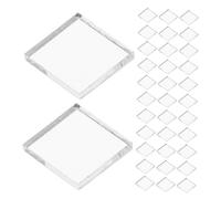 ASAKKURA 100pcs Silver Mirror Tiles Self Adhesive Squares for DIY Craft Decoration Lightweight Miniature Tiles with Strong Backing for Wall Art Mosaics Modern Home Projects