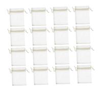 ASAKKURA 100Pcs Small Beige Organza Drawstring Mesh Bags for Jewelry Storage Party Favors Candy Bridesmaid Tiny Pouches with Easy Open Close Design