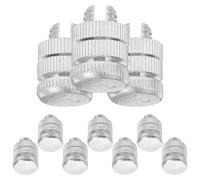 ASAKKURA 10pcs Aluminium Electric Fence Connector Clamp Split Bolt Wire Connector for Secure Connection in Multiple Fencing Projects and Electric Fence Perimeter Alarm Systems