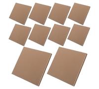 ASAKKURA 10pcs Brown Kraft Paper Packaging Boxes with Plug in Closure, Thickened Structure for Lasting Durability and Reduced Labor Time, 202x202x15mm Book Mailer Boxes for Clothing