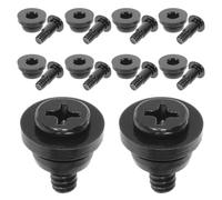 ASAKKURA 10pcs Hard Disk Drive Screw PC Hard Disk Drive Screws Iron Material Performance Easy Installation Black Colour for Solid State and Mechanical Professional Computer Repairman Use