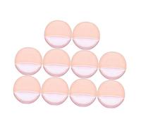 ASAKKURA 10pcs Makeup Puff Velour Face Powder Applicators for Loose Dry Makeup Easy to Clean for Home Salon Use for Women Beauty Routine