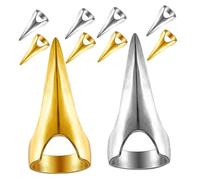 ASAKKURA 10pcs Metal Hair Parting Rings for Braiding Creative Styling Tools for Unique Hairstyles Comfortable Wear Salon Quality Results for Cosplay Hair Design