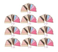 ASAKKURA 10pcs Pennant Decoration Fabric Hen Party Banners Party Prop Pennant Banner Flags Burlap Iridescent Classroom Background Decoration Multicolor Paper