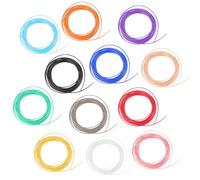 ASAKKURA 10pcs Pla Printer Filament Refills High Strength Low Shrinkage Rainbow Colors Compatible with Standard Printing Pens and Printers Random Color