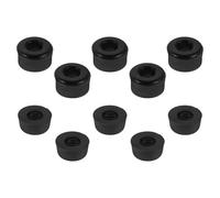 ASAKKURA 10Pcs Skateboard Bushings Black PU Shock Absorbing Cushion for Roller Skate Trucks Improving Flexibility Reducing Vibration Suitable for Teens Adults