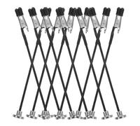 ASAKKURA 12 Pcs Alligator Clips with Base Small Metal Clips Flexible Design Performance Magnetic Stainless Steel Model Building Soldering Tool for Professionals and Hobbyists