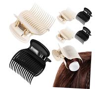 ASAKKURA 12 Pcs Hot Roller Claw Hair Clips Hair Section Styling Tools Black and White for Women and Girls Set