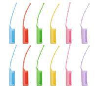 ASAKKURA 12 Pieces Silicone Bottle Protective Cover Silicone Roller Bottle Holder 10ml Capacity Adjustable Belt Loop