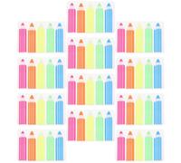 ASAKKURA 1200pcs Sticky Sentence Markers Portable Highlight Strips Assorted Colour Pet Material Safety Handwritten Remarks for Beginners Reading and Study