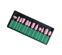 ASAKKURA 12pcs Nail Polish Grinding Bits Manicure Drill Bits for Polishing Professional Nail Art Accessories