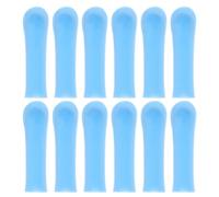 ASAKKURA 12pcs Reusable Silicone Ear Wax Removal Sleeves Replacement Tips Ear Spoon Accessories for Family Health Care Portable and Easy to Clean