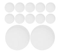 ASAKKURA 12pcs Round Lamp Diffuser Covers White Acrylic Anti-Glare Light Shade Softening Ceiling Spotlight Cover Resistant to Deformation Easy Installation for Home and Office