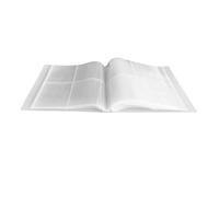 ASAKKURA 160 Sheets Picture Album Convenient Photo Book Pp Material White Large Capacity Organizing Cards Suitable for Home Use