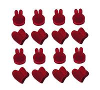 ASAKKURA 16pcs Heart Rabbit Head Hair Clips Mini Claw Clips for Non Slip Hair Clamps for Daily Hairstyles and Special Occasions Easy to Use and Stylish