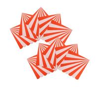 ASAKKURA 16pcs Striped Cocktail Napkins with Scalloped Edges Disposable Party Napkins for Birthdays Weddings Gatherings Soft Absorbent Guest Towels Vibrant Colors