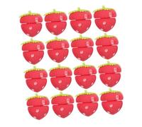 ASAKKURA 18pcs Sponge Hair Rollers Strawberry Shape Hair Curlers to Sleep in Heatless Curling Balls for Women Styling Tool