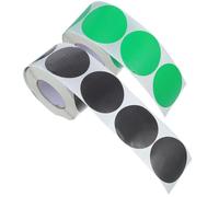 ASAKKURA 2 Rolls Colored Round Dot Marking Stickers Writable Coated Paper Circle Labels with Strong Adhesive for Pantry Jars and Organization Reminders 2 Inch Self Adhesive Inventory Labels