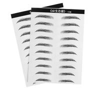 ASAKKURA 2 Sheets Eyebrow Sticker Patch Hair Like Simulation for Women Easy to Use Artificial Eyebrow Makeup Tool Natural Shape